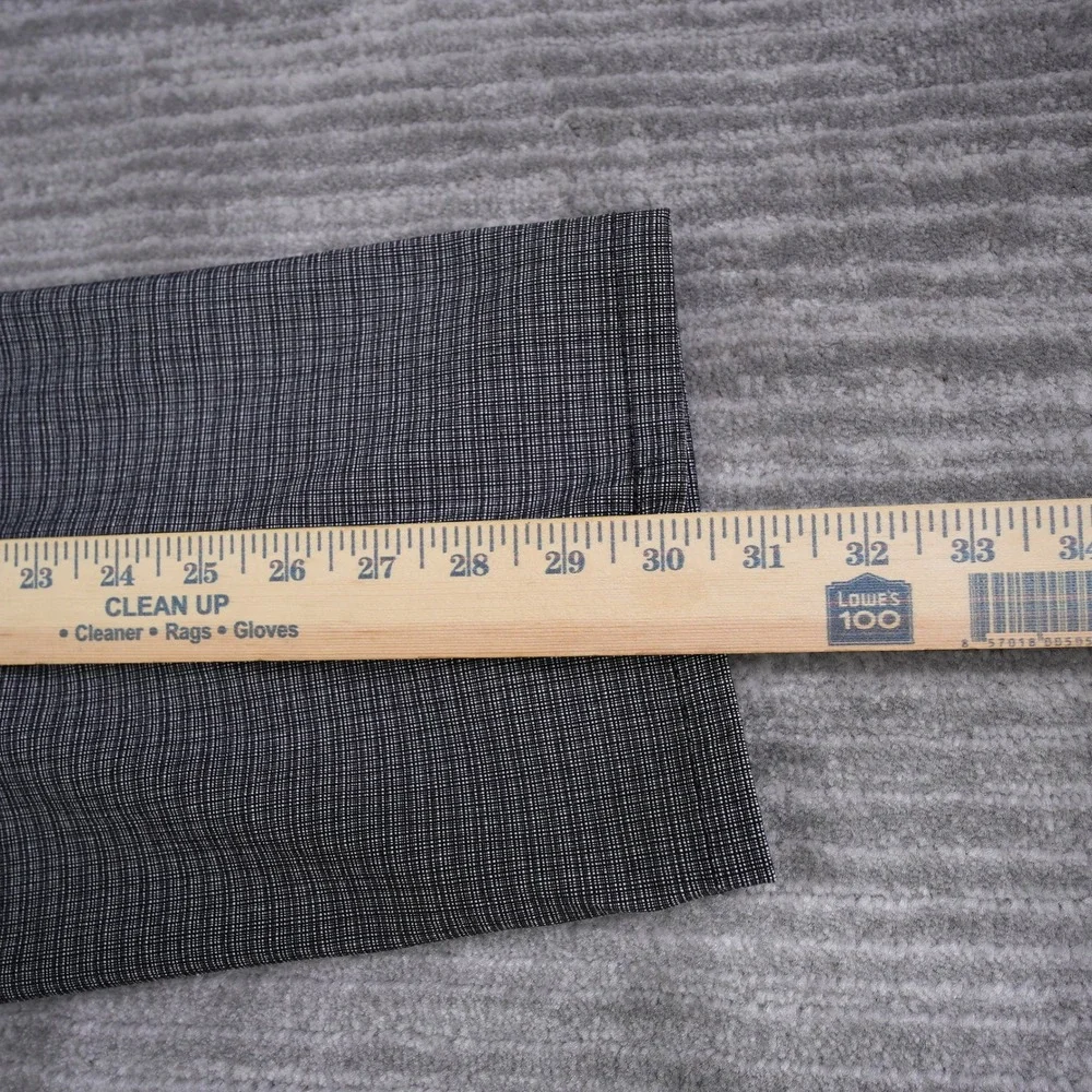 Lee Plus Relaxed Fit Straight Leg Mid Rise Pants‎ Black White Textured 18W